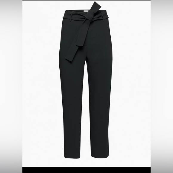 Aritzia Wilfred tie front black pants - Picture 3 of 6